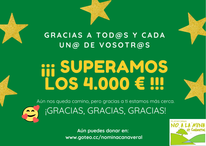 ¡¡¡ SUPERAMOS LOS 4.000 € !!!!