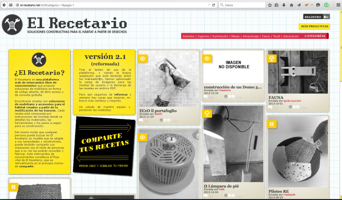 Evolución de El-Recetario.net v2.0