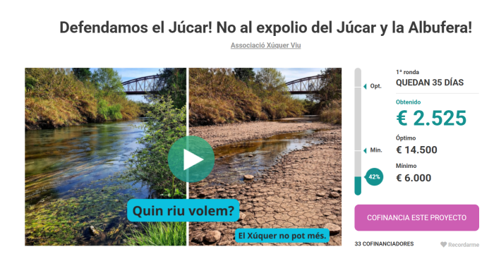 2.525 euros aportats en els 4 primers dies de campanya