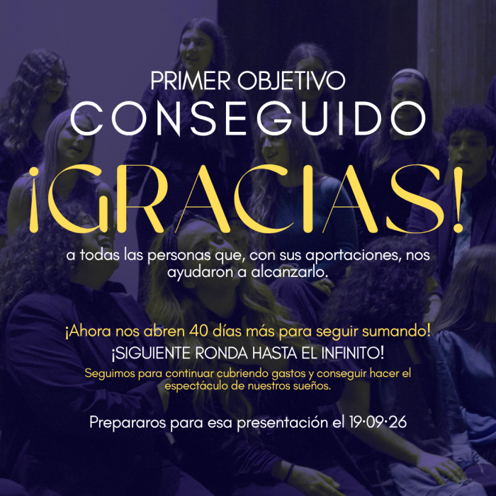 ¡PRIMER OBJETIVO CONSEGUIDO!